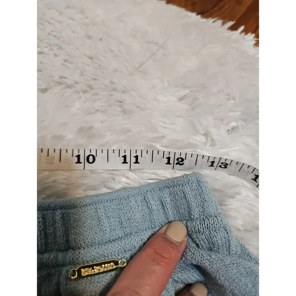 St. John 2 Piece Set Pants And Jacket Women Blue Color Full Zip Wide Leg Size S - Picture 11 of 13